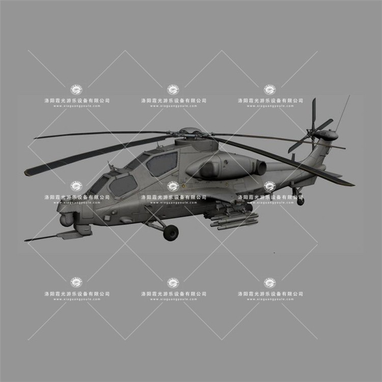沽源武装直升机3D模型